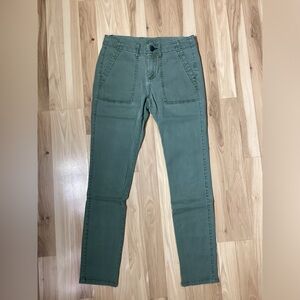 CAbi Light Green Skinny Corduroy Jeans Size 6